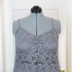 Gray Lace Camisole - Torrid